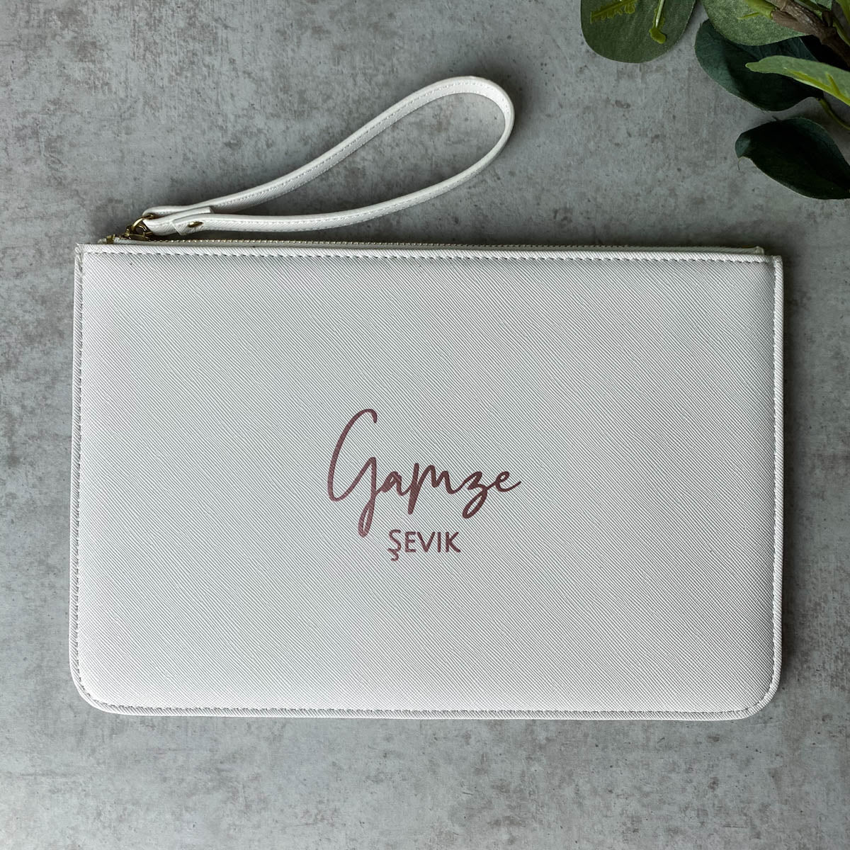 Clutch Abendtasche - Name & Bezeichnung Personalisiert