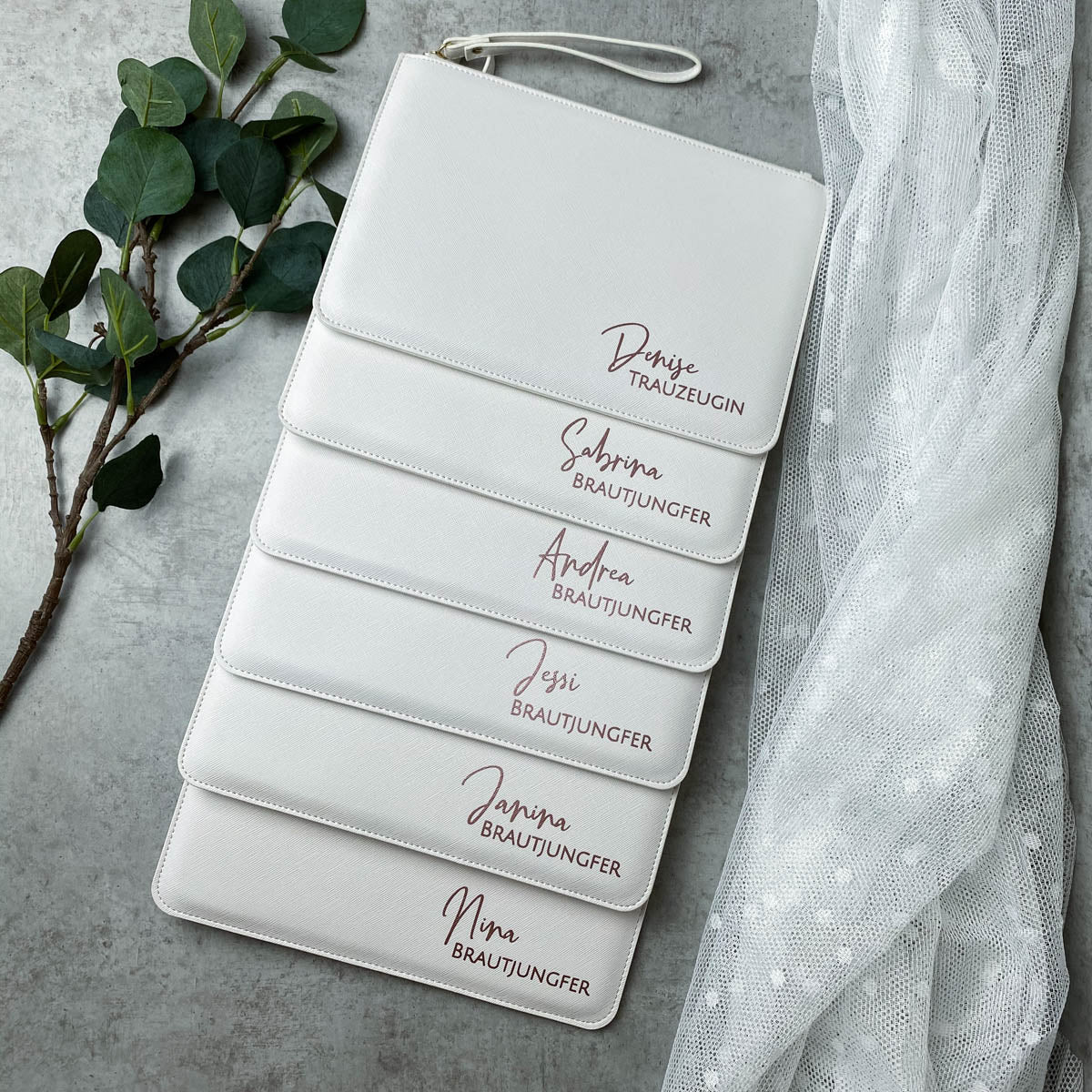 Clutch Abendtasche - Name & Nachname Personalisiert