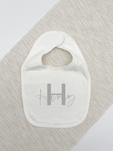 Baby Lätzchen "Initial mit Name"