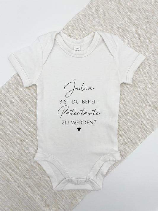 Baby Body "Bereit zur Patentante"