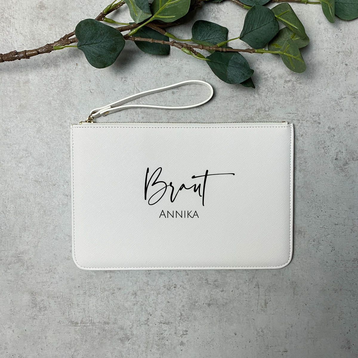 Clutch Abendtasche - Name & Bezeichnung Personalisiert