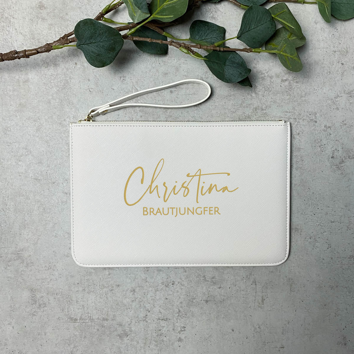 Clutch Abendtasche - Name & Bezeichnung Personalisiert