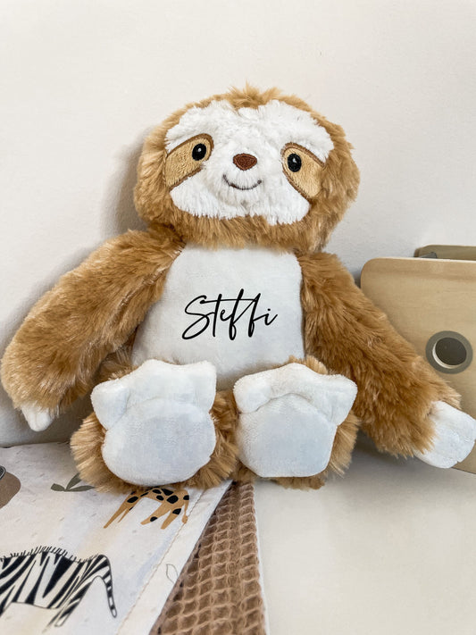 Kuscheltier Faultier Personalisiert mit Name