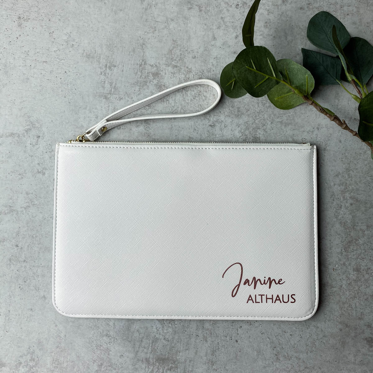 Clutch Abendtasche - Name & Nachname Personalisiert