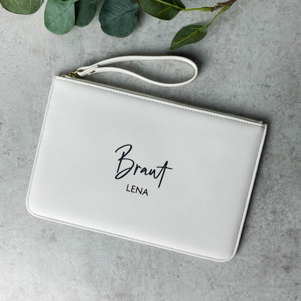 Clutch Abendtasche - Name & Bezeichnung Personalisiert