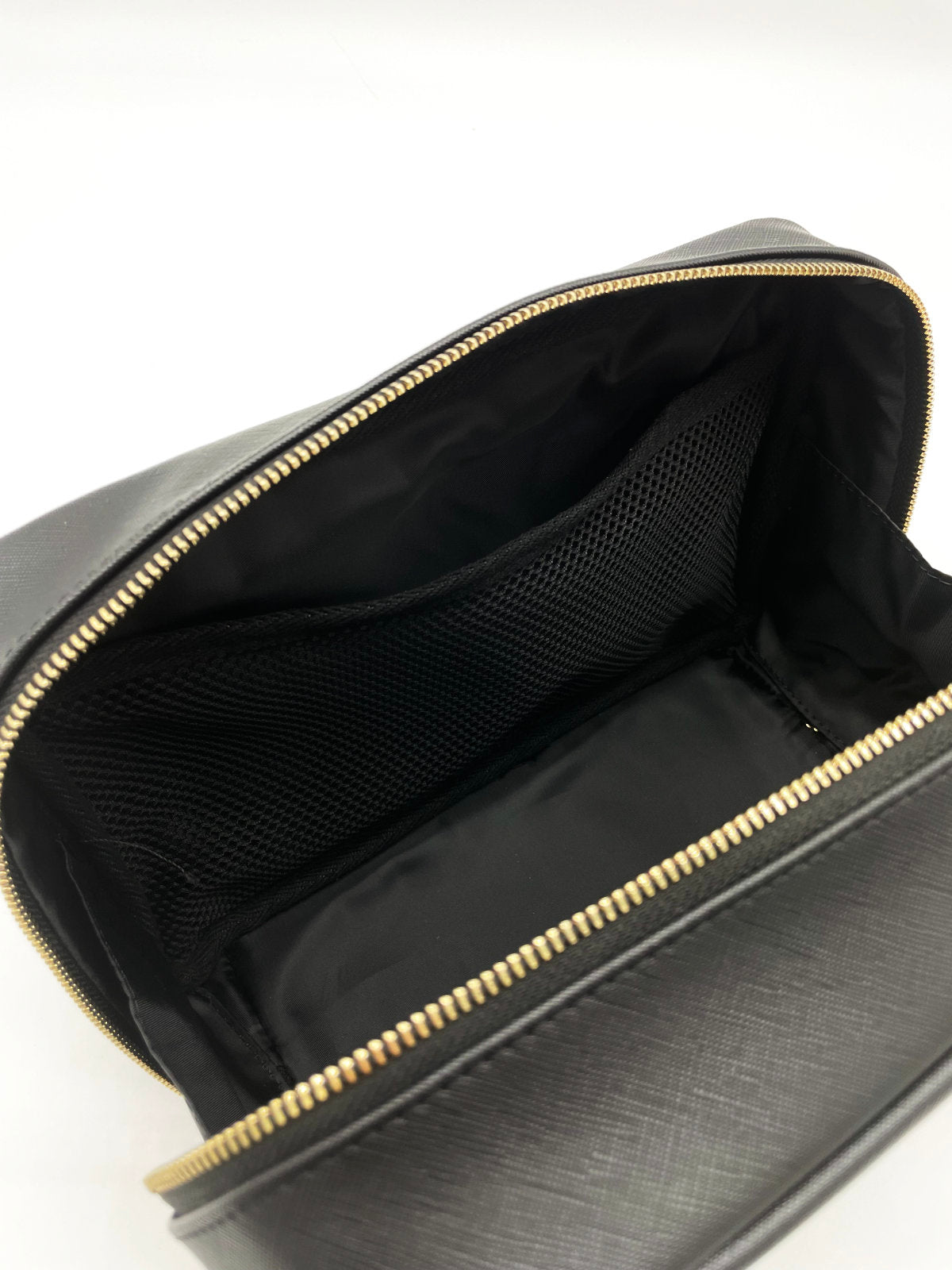 Vegane Wickeltasche Innennetz in Schwarz