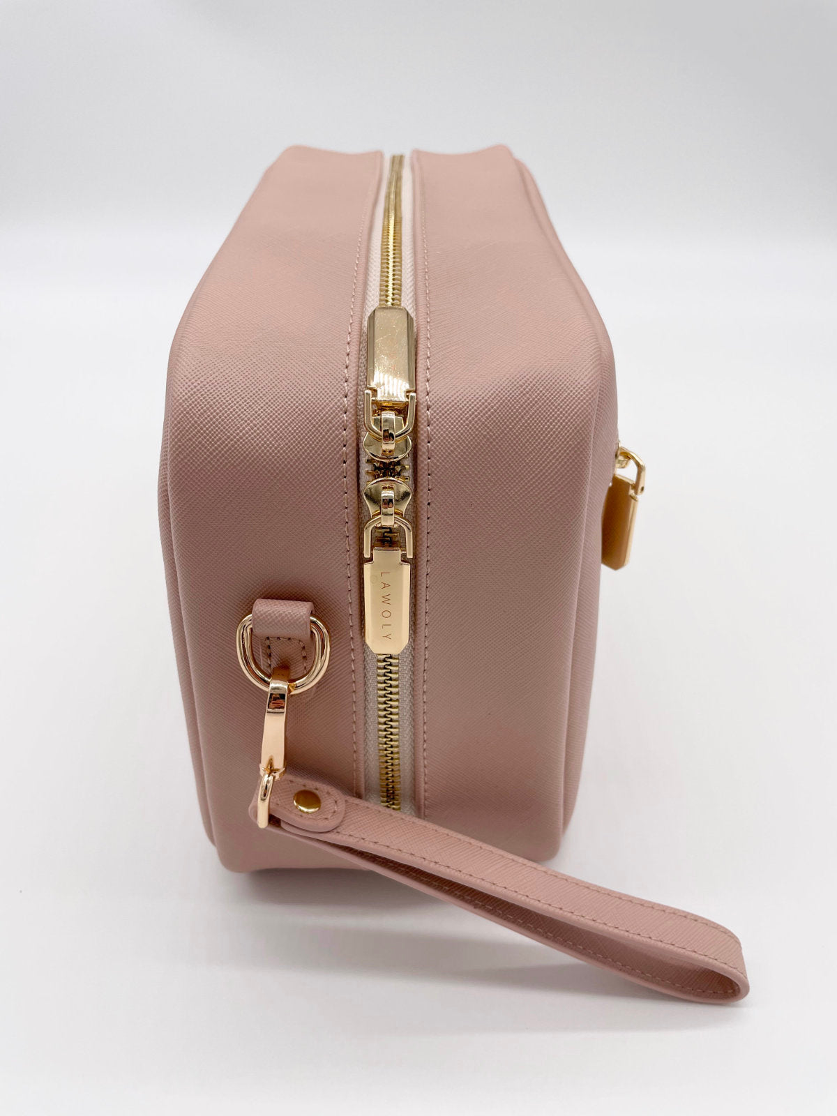 Vegane Wickeltasche Handschlaufe in Rosé Blush