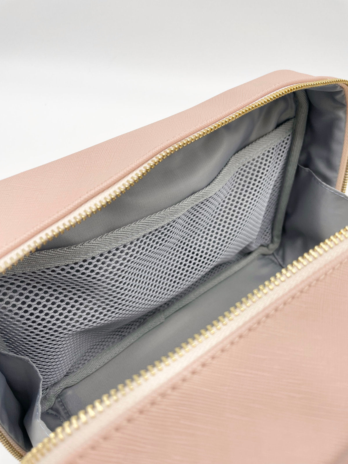 Vegane Wickeltasche Innennetz in Rosé Blush