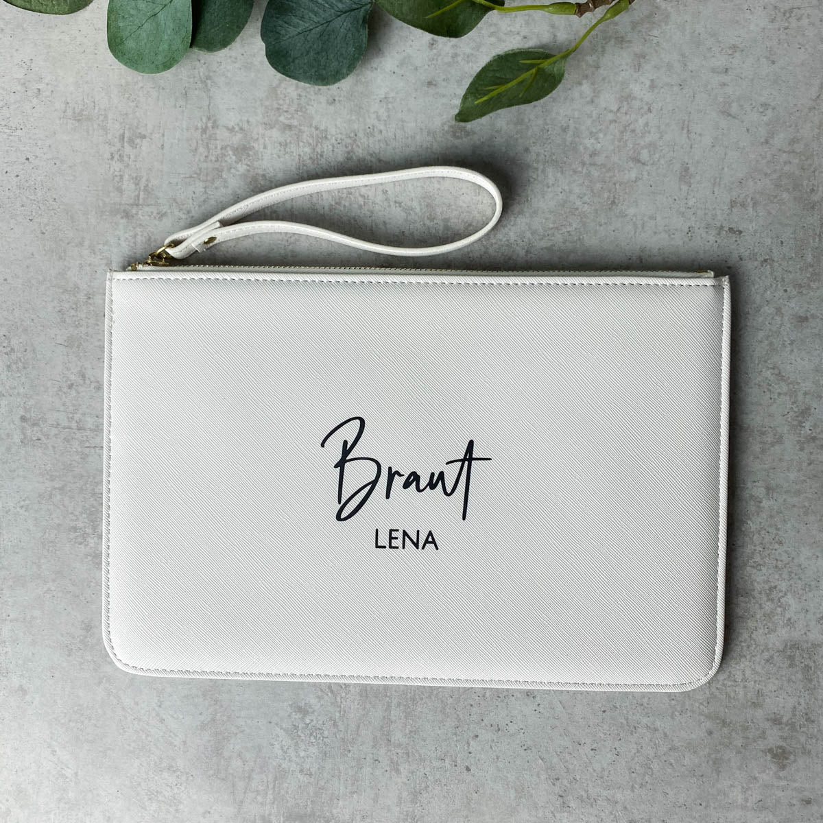Clutch Abendtasche - Name & Bezeichnung Personalisiert