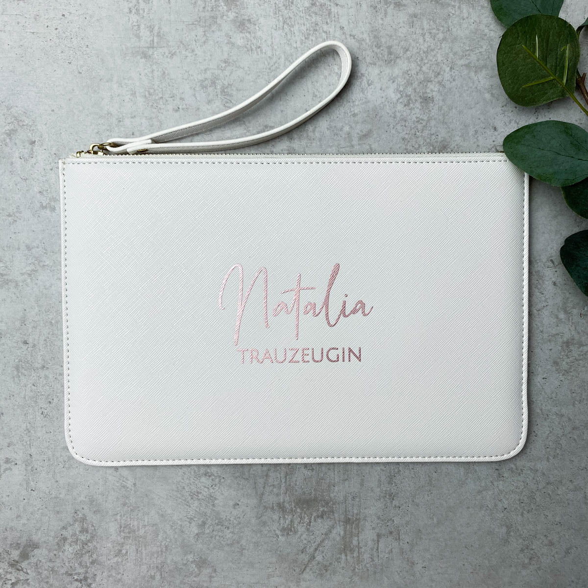 Clutch Abendtasche - Name & Bezeichnung Personalisiert
