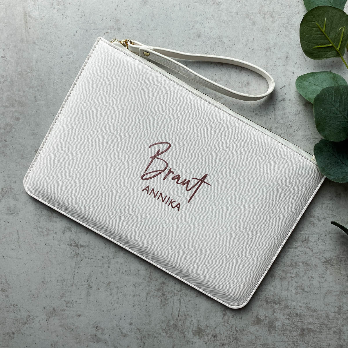 Clutch Abendtasche - Name & Bezeichnung Personalisiert