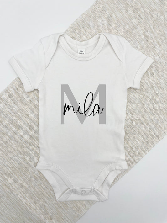 Baby Body Initial & Name