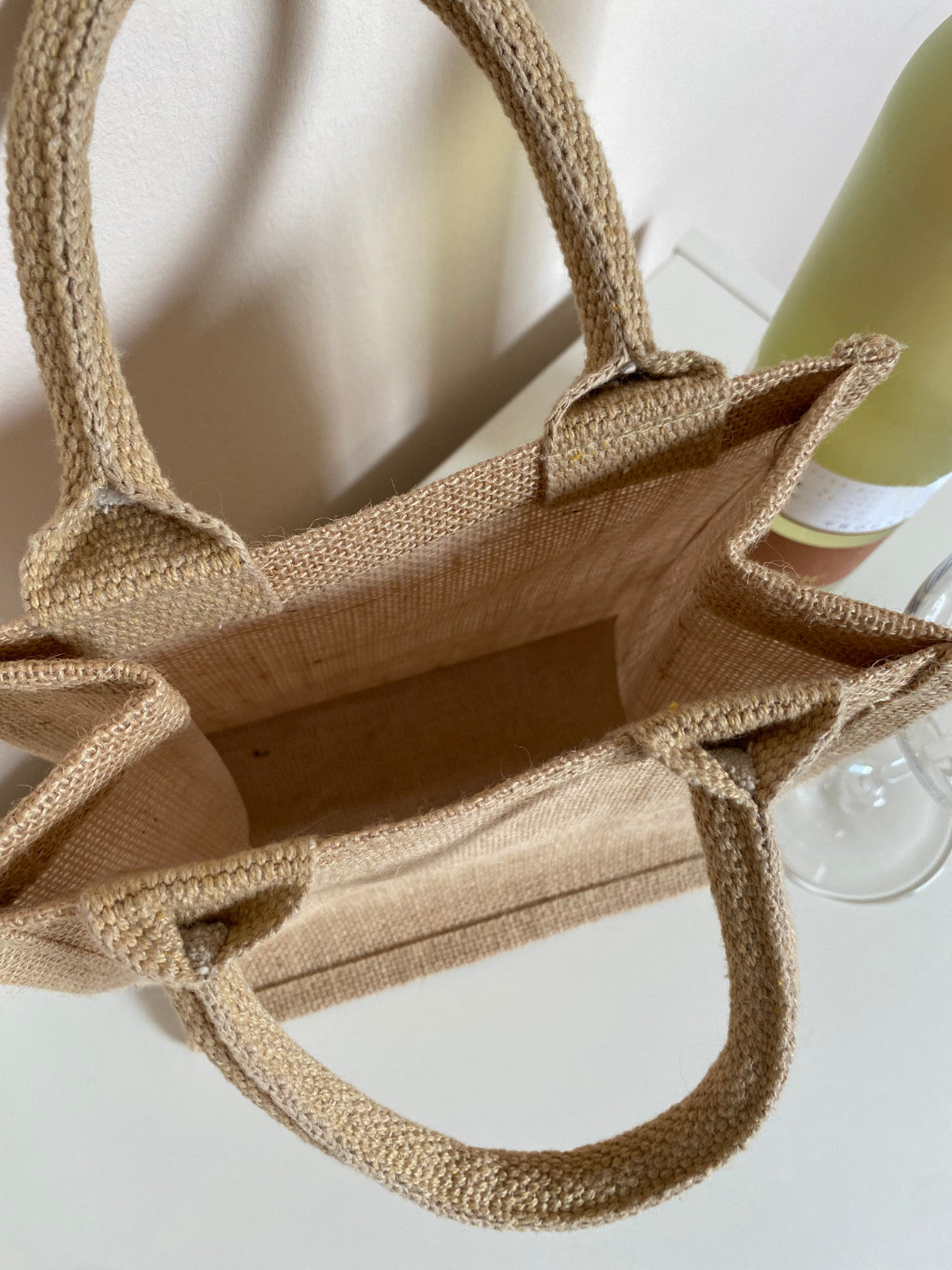 Kleine Jutetasche Name & Herz