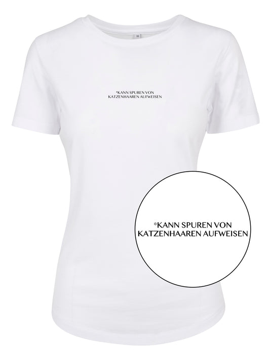 T-Shirt "Kann Spuren von Katzenhaaren aufweisen"
