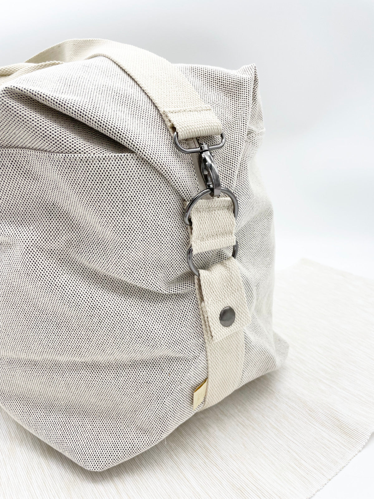 XL Mamabag / Kliniktasche Personalisiert "Mama Bag & Name" Schwarzer Druck
