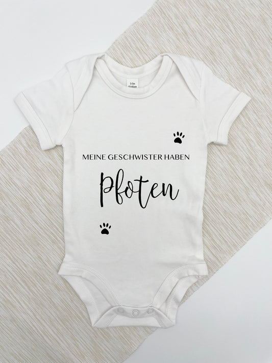 Baby Body "Meine Geschwister haben Pfoten"