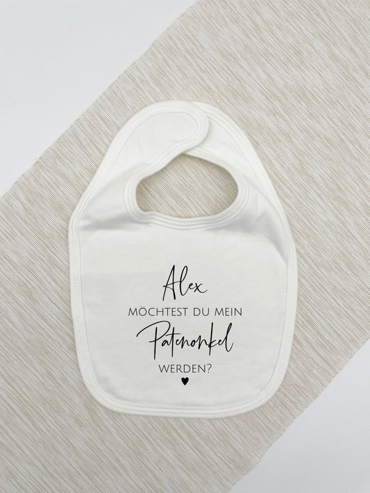 Baby Lätzchen "Patenonkel" Personalisiert