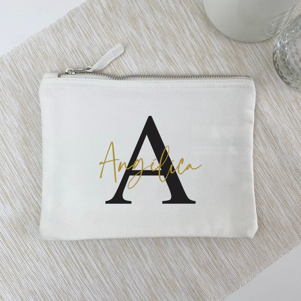 Große Kosmetiktasche Wonder Personalisiert "Initial & Name"