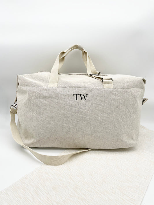 XL Unisex Tasche Personalisiert "Name" Schwarzer Druck