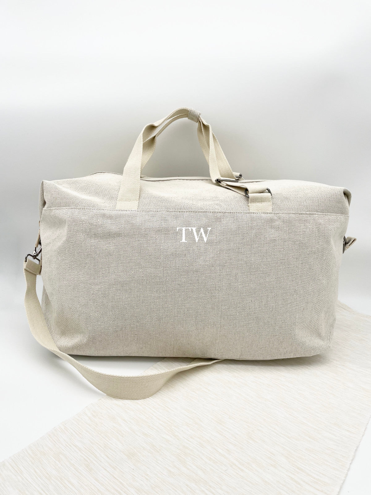 XL Unisex Tasche Personalisiert "Name" Weißer Druck